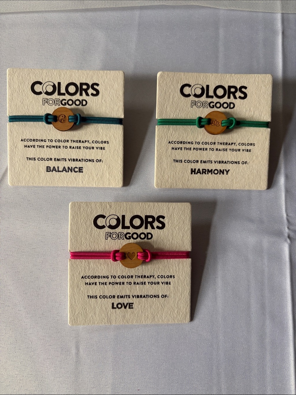Colors Forgood Bracelets. Set of 3 NWT